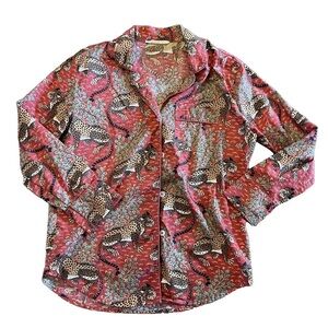 Printfresh MENS Anthropologie Bagheera Leopard
Scarlett Pajama Shirt Size Small